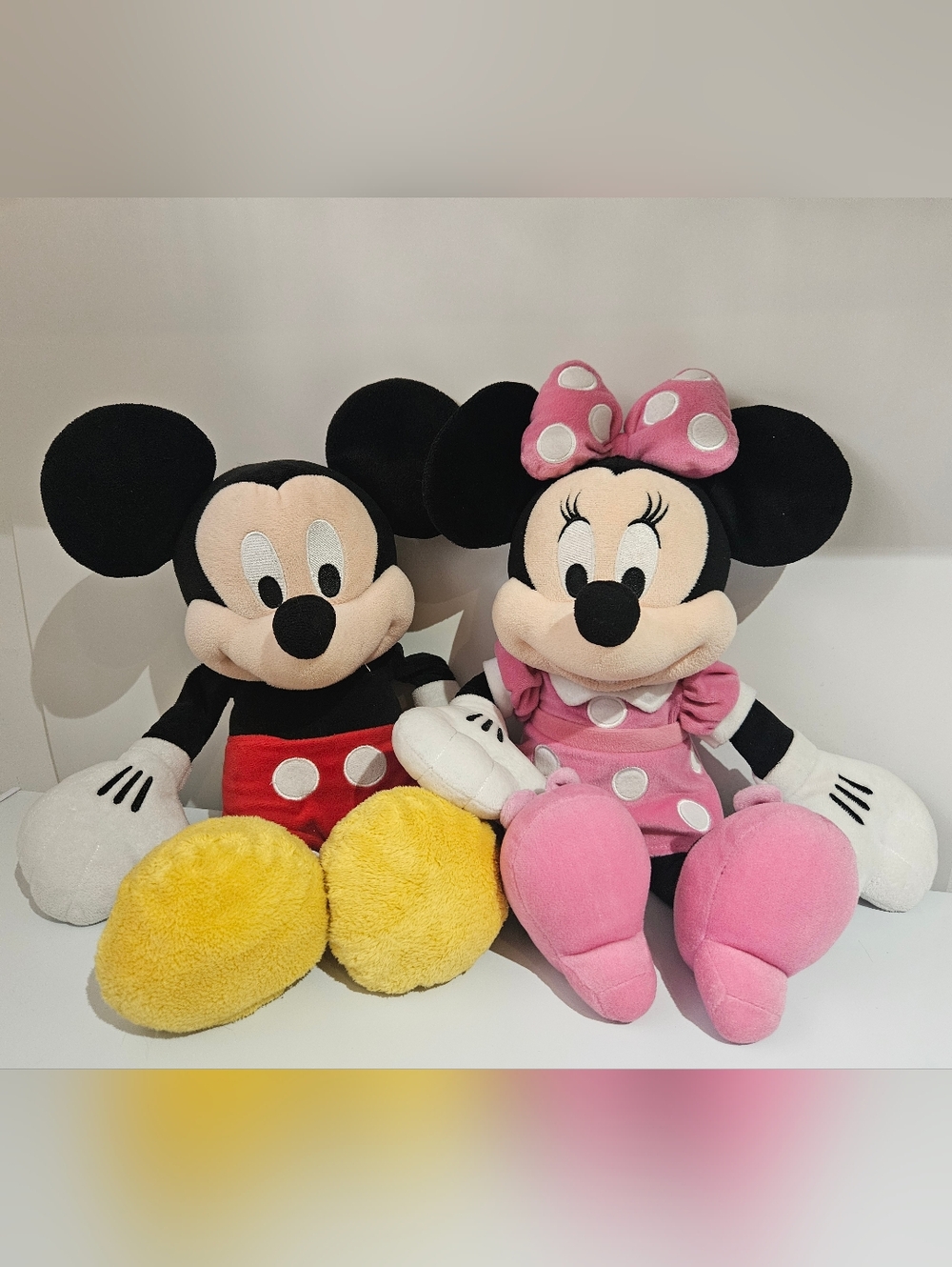 Mickey & Minnie Mouse Disney 12" Plush Set Pair
